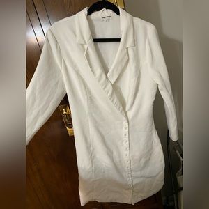 Superdown Armida white blazer dress